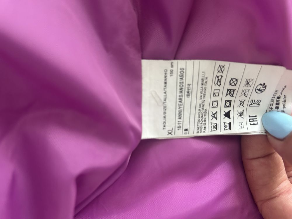 Пуховик на дівчинку Benetton