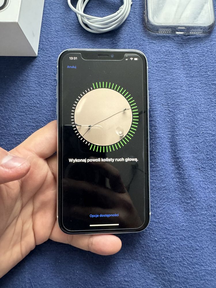 Iphone XR 64 gb White 100% kondycji Zestaw