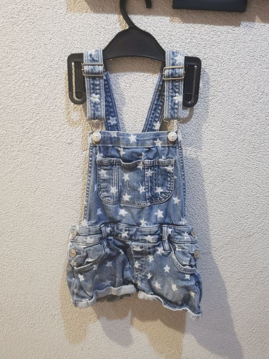 Spodenki ogrodniczki dla dziewczynki w idealnym stanie. Rozmiar 128
H&