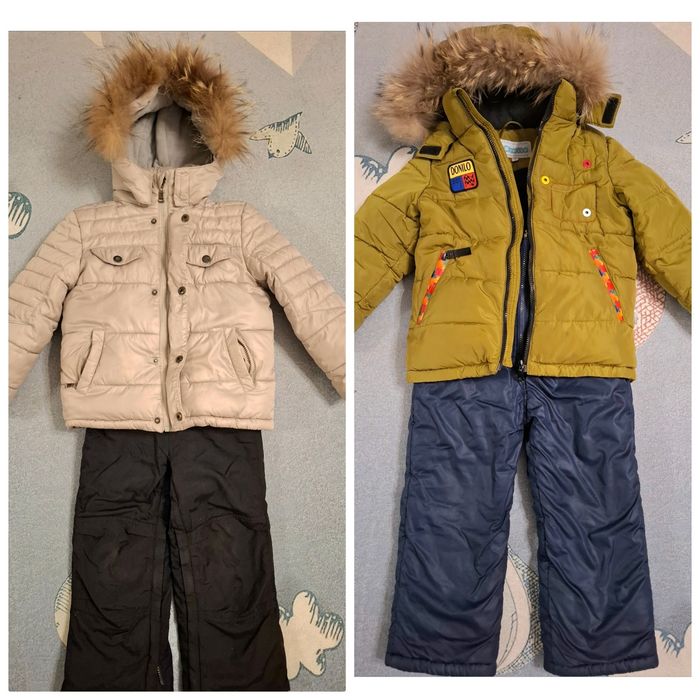 Зимовий комплект,  комбінезон,  куртка і штани на хлопчика  3-4 р
