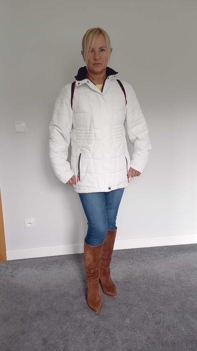 Kurtka zimowa damska białą 40/L