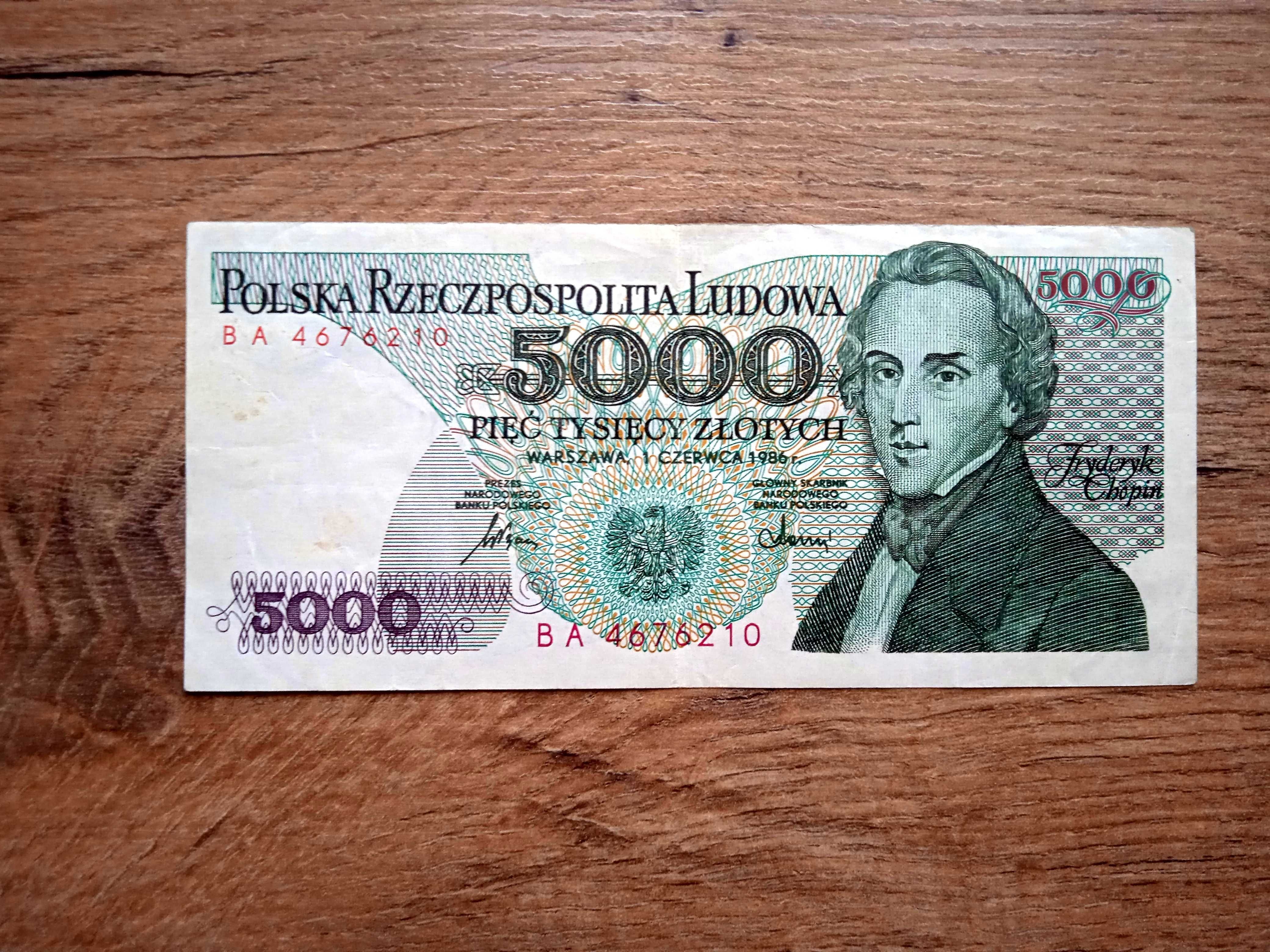 5000 zł 1986   BA