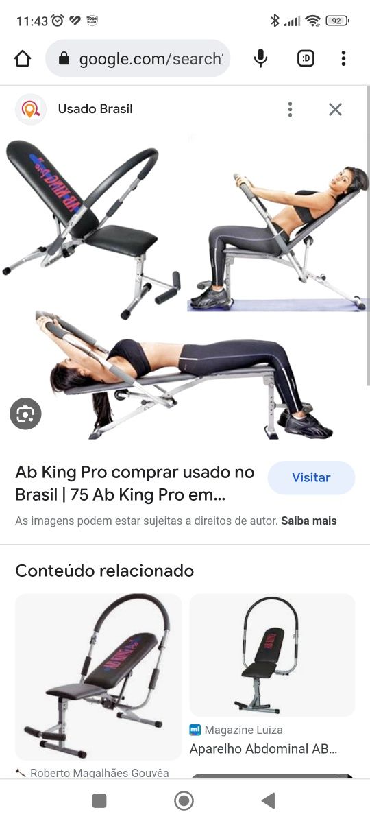 Máquina ginástica AB King