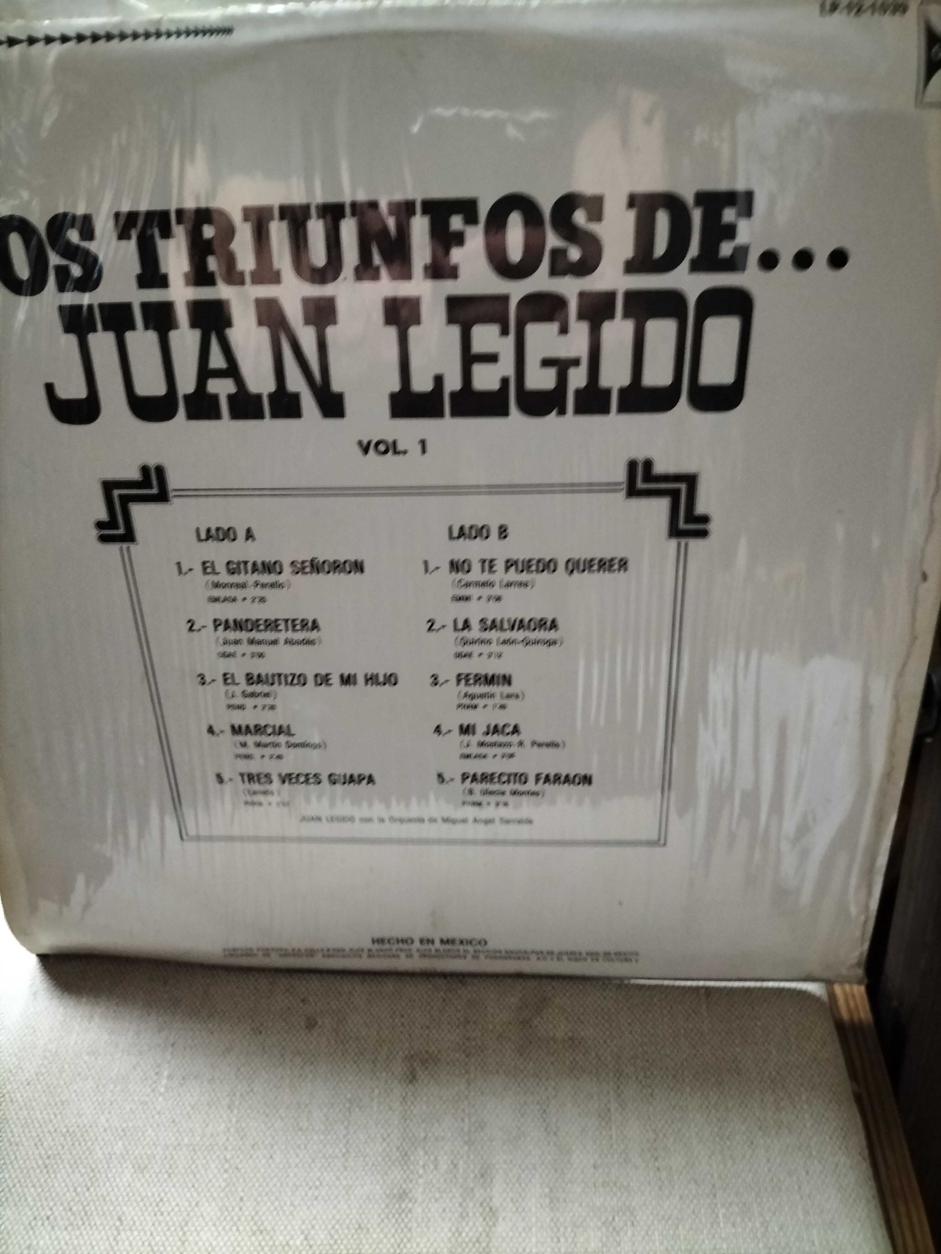 Winyl Juan Legido  " Los Triunfos de ... " mint
