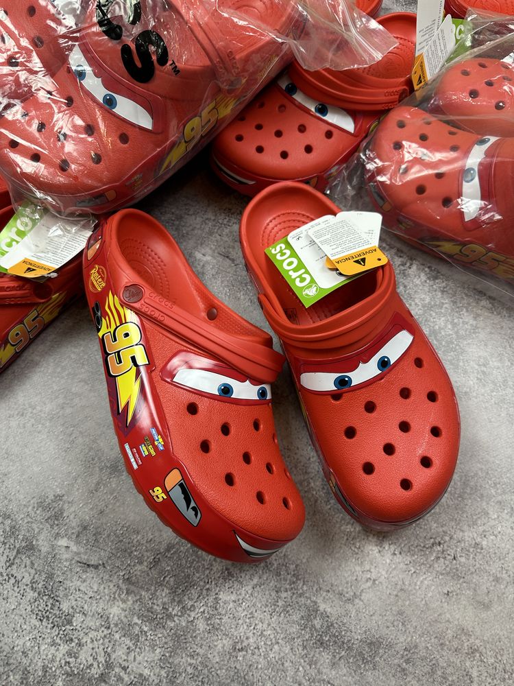 Всі розміри Crocs McQueen кроксы маквин молнія маквін