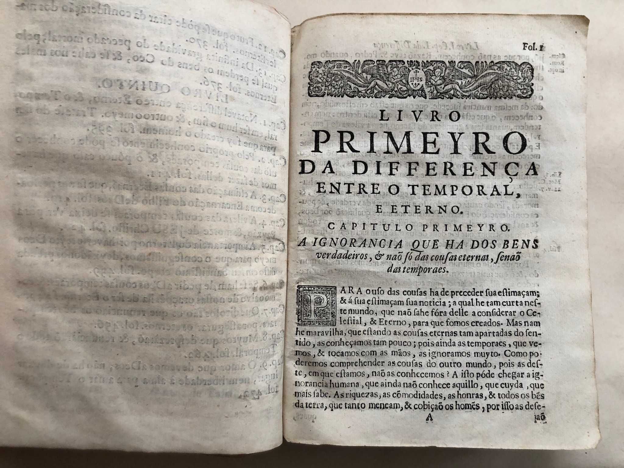 Differença entre o Temporal e Eterno (1701): Crisol Purificatorio