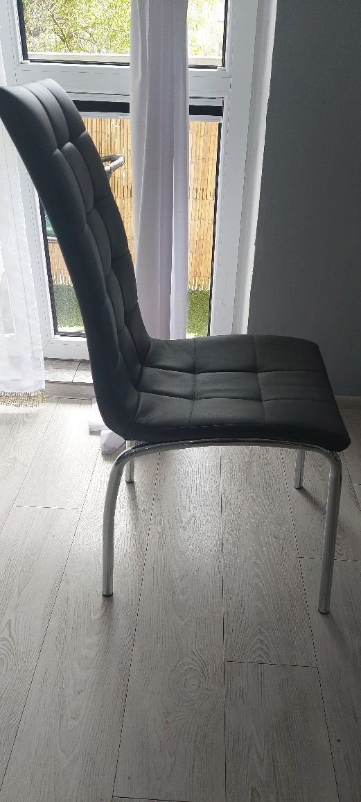 Stół bialy polysk + 6 krzeseł