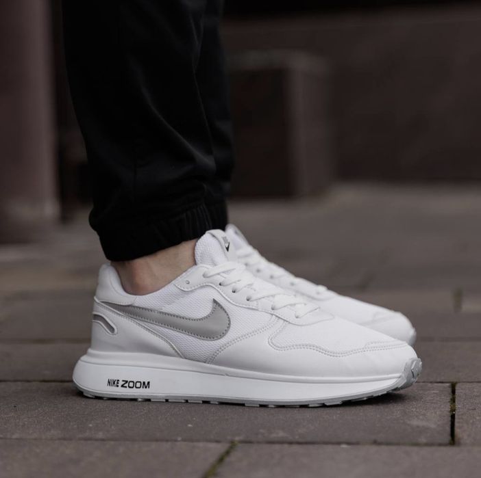 Стильні білі кросівки Підліткові Чоловічі Nike мужские белые