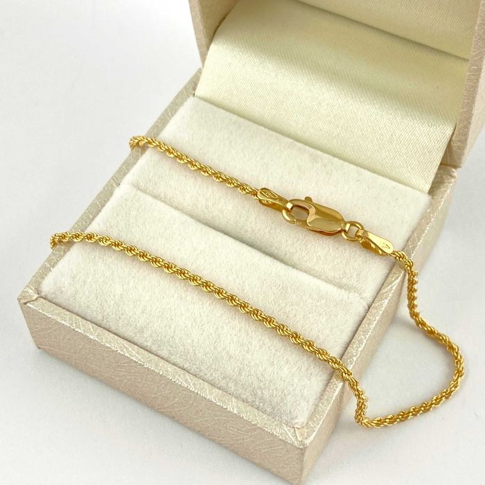 ZŁOTA bransoletka KORDEL 1,55 mm PRÓBA 585 (14K) długość 20,5 cm