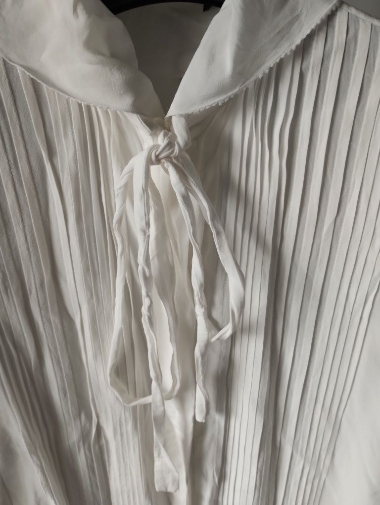 Massimo Dutti koszula 100% wiskoza wiązana przy szyi