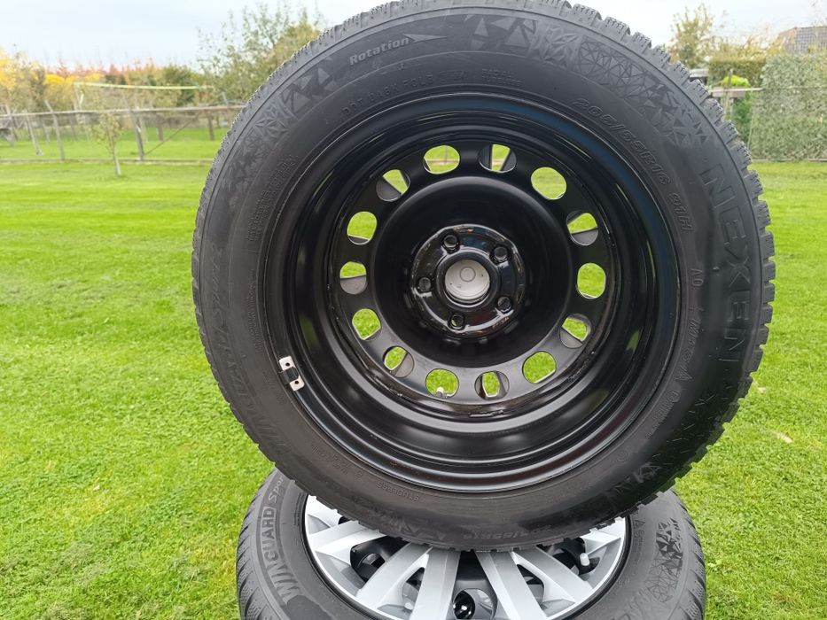 Felgi stalowe Golf 7/8 + opony 205 55 R16