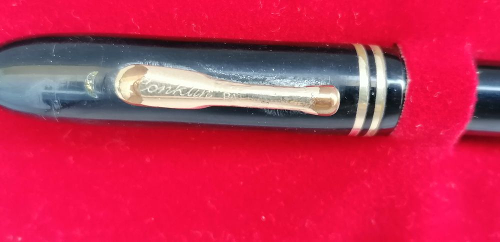 caneta aparo antiga konklin toledo