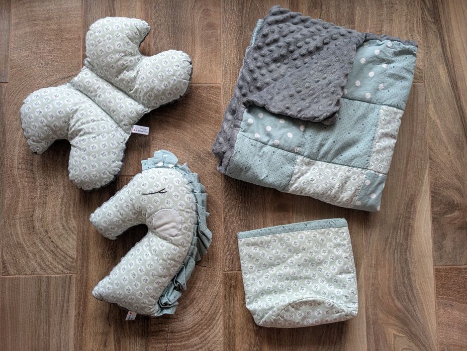 Zestaw niemowlęcy do wózka minki - bawełna