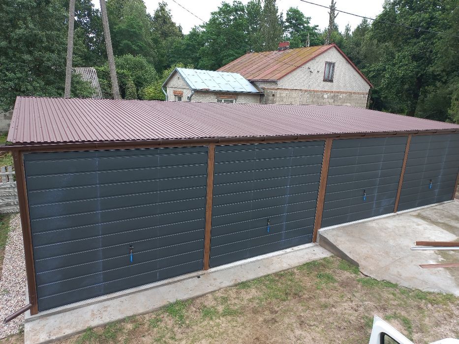 Garaż blaszany drewnopodobny 12x5 dowolny Kolory wymiar dopasowany
