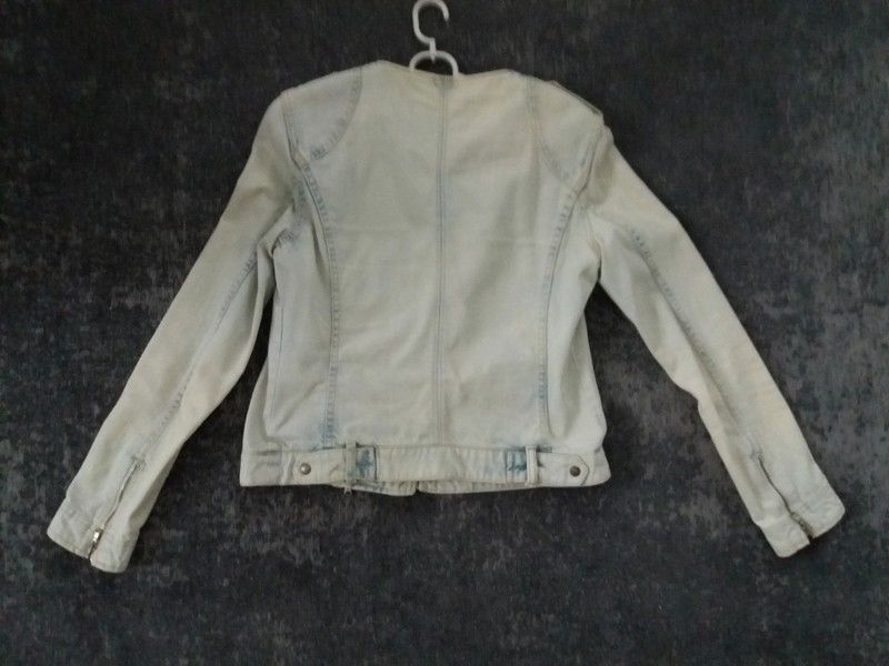 jeansowa kurtka ramoneska Zara jeans r.S 36