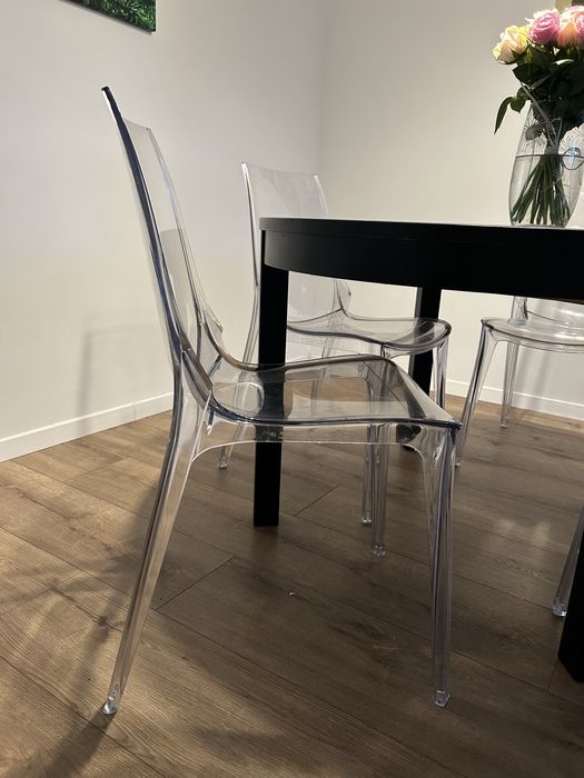 Krzesło Vanity przeźeoczyste transparentne