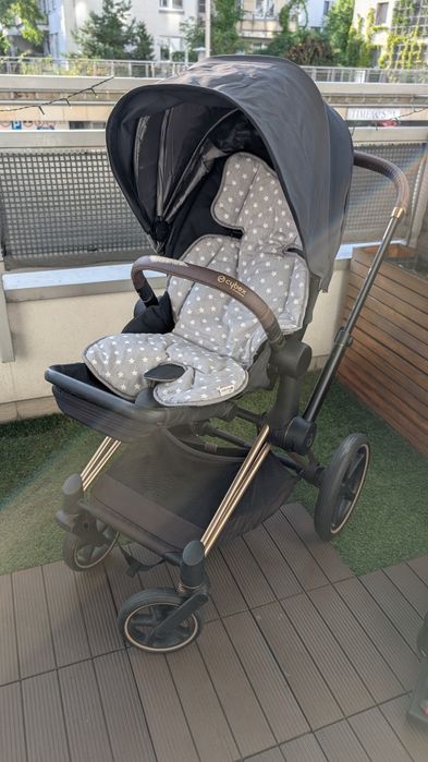 Cybex priam 2.0 golden rose wózek spacerówka I dodatki Kaiser