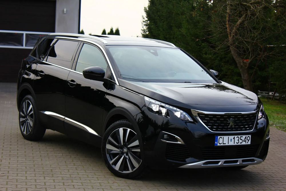 Peugeot 5008 2.0 HDI 177KM EAT8 GT 7 osób Bezwypadkowy Pełen Serwis PewneAuto FV23%