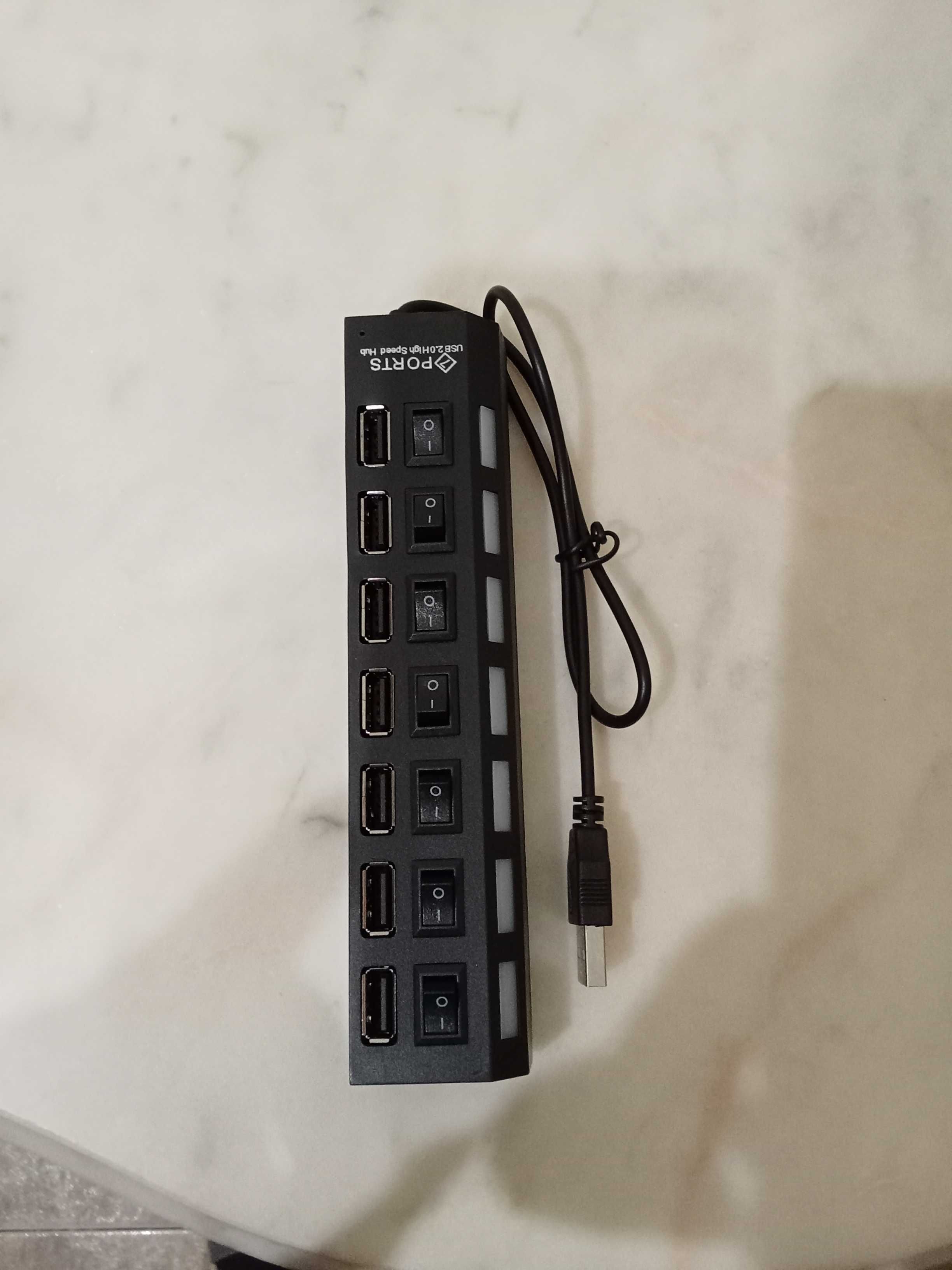 Hub universal USB de 7 Portas - Muito Prática
