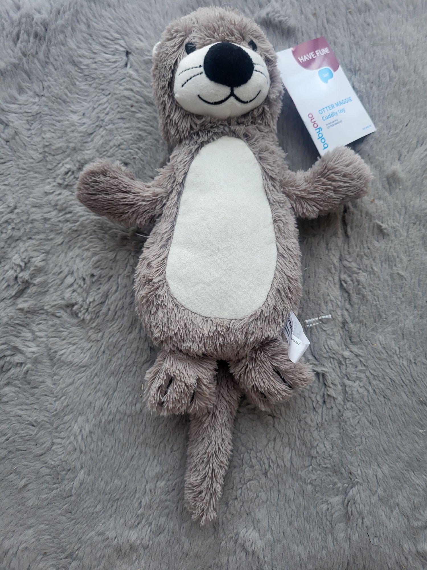 Babyono pluszowa przytulanka z grzechotką