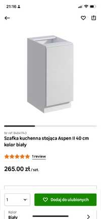 Aspen szafka kuchenna 40cm nowa