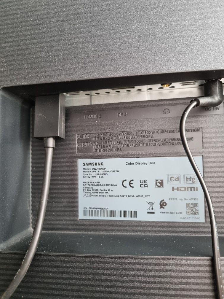 Monitor Samsung 32 cale UHD U32J590UQR
