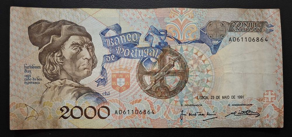 Portugal - nota 2000 escudos 1991 (circulada)