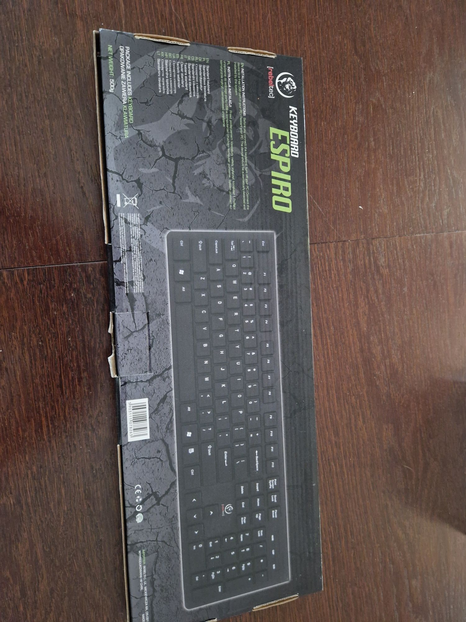 Klawiatura Rebeltec ESPIRO USB - Cicha, Niskoprofilowa