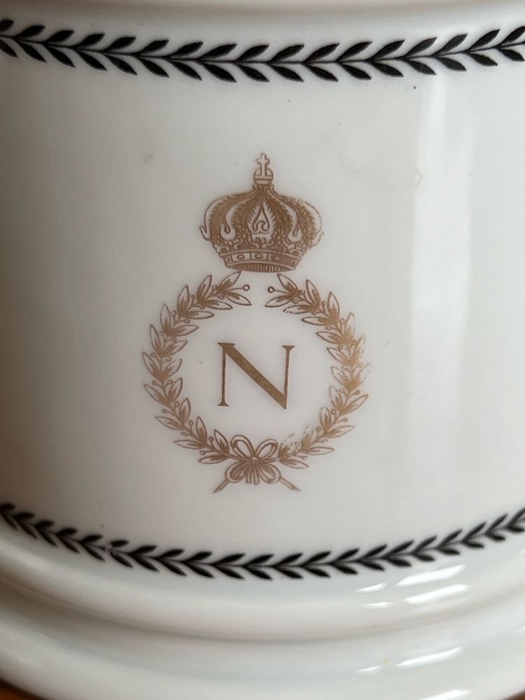 Pojemnik z manufaktury Solim Limoges France kolekcjonerski Napoleon
