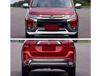 Mitsubishi Outlander 2016+ Передняя и задняя тюнинг накладки на бампер