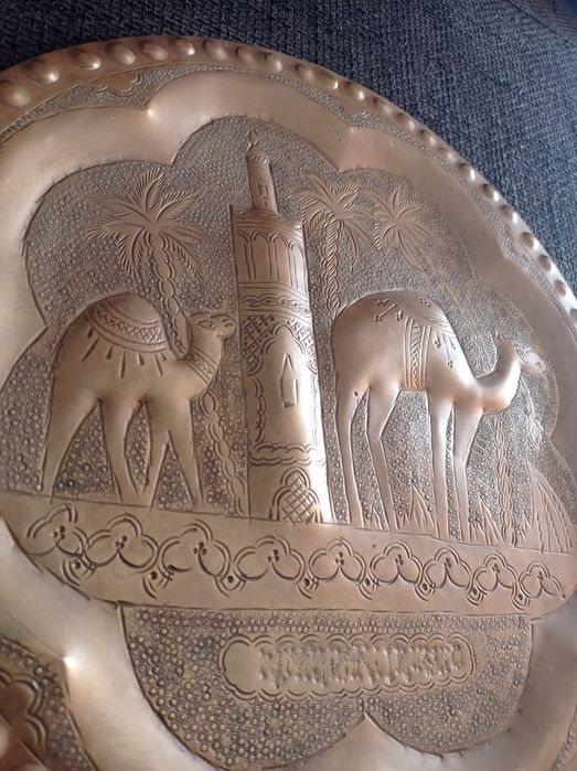 Stary talerz, płaskorzeźba,ozdoba wisząca