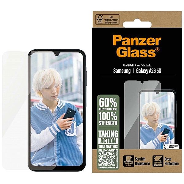 Szkło hartowane PanzerGlass Ultra-Wide Fit na Samsung Galaxy A26/5G -