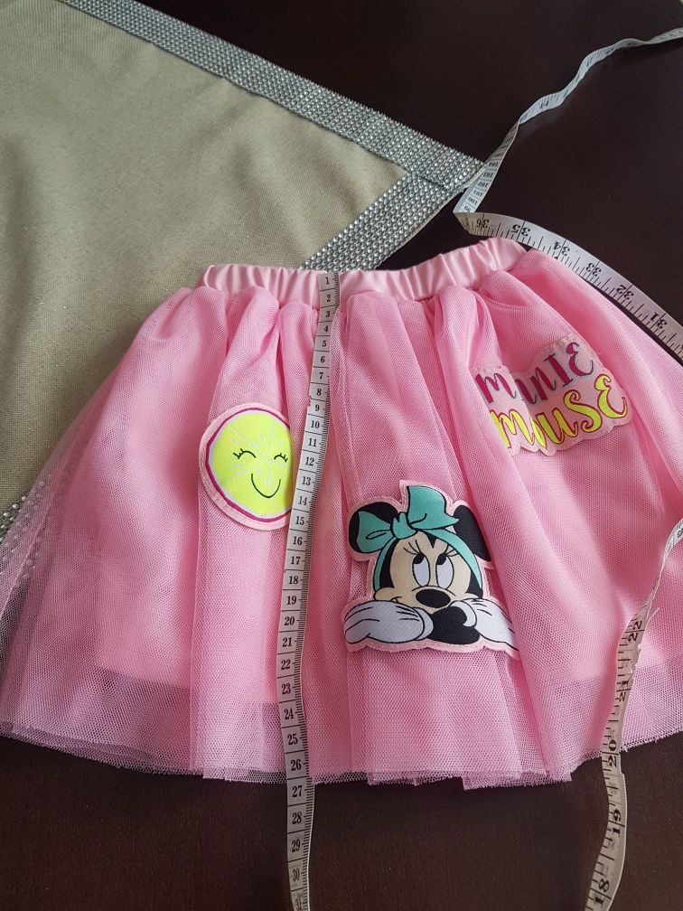 Śliczna spódniczka tiulowa myszka minnie, minnie Mouse roz. 92