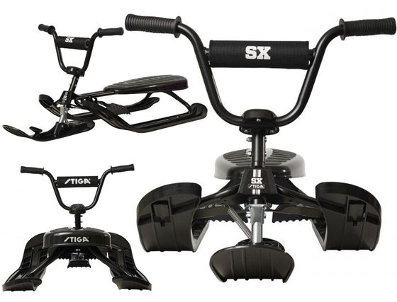 Nartosanki Stiga Snowracer SX Pro czarne, kierownica i hamulec