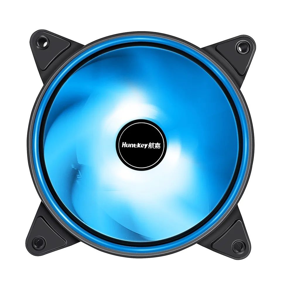 Кулер HUNTKEY GX120 с RGB подсветкой 120 мм (Синий)