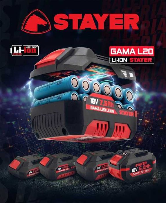 STAYER Wiertarko-Wkrętarka udar 18V 70nm 2x5ah kufer PBL70L2025