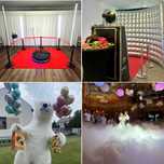 Fotobudka 360 / Fotolustro / Videobudka 360 / Biały miś / Ciężki dym