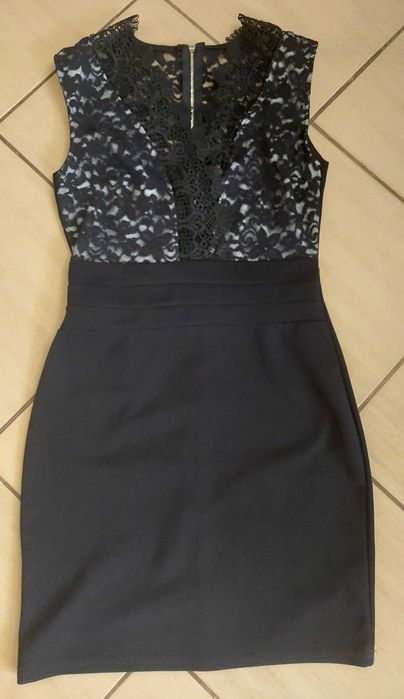 Czarna mini sukienka  r.38/m