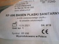 Basen płaski szpitalny nowy