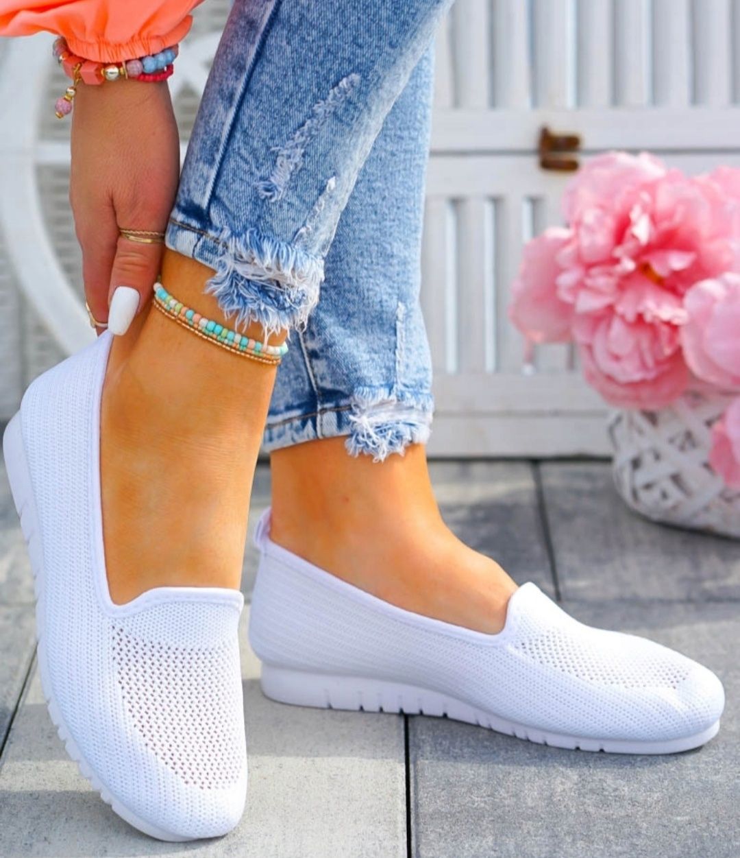 36 37 38 baleriny 39 40 41 tenisówki wsuwane materiałowe slip on tkani