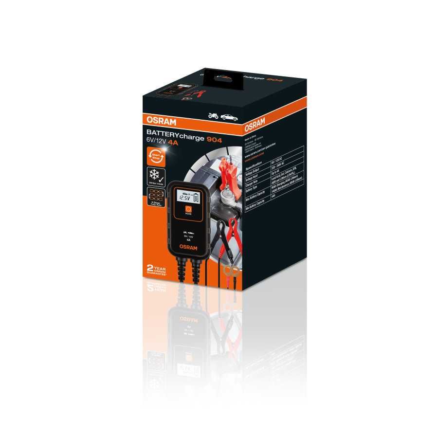 Prostownik Osram 12V 4A, ładowarka akumulatorów