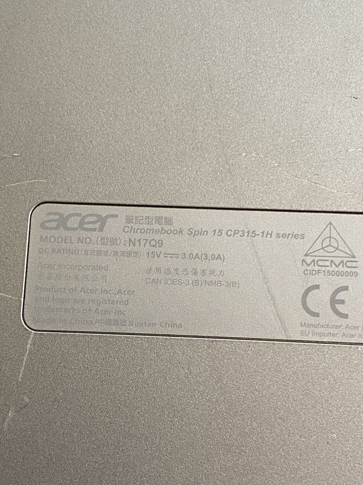 Ноутбук на запчастини Acer Chromebook Spin 15 CP315-1H
