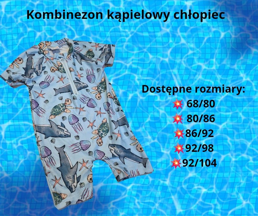 Wiosenna wyprzedaż stroje kąpielowe niemowlęta i dzieci