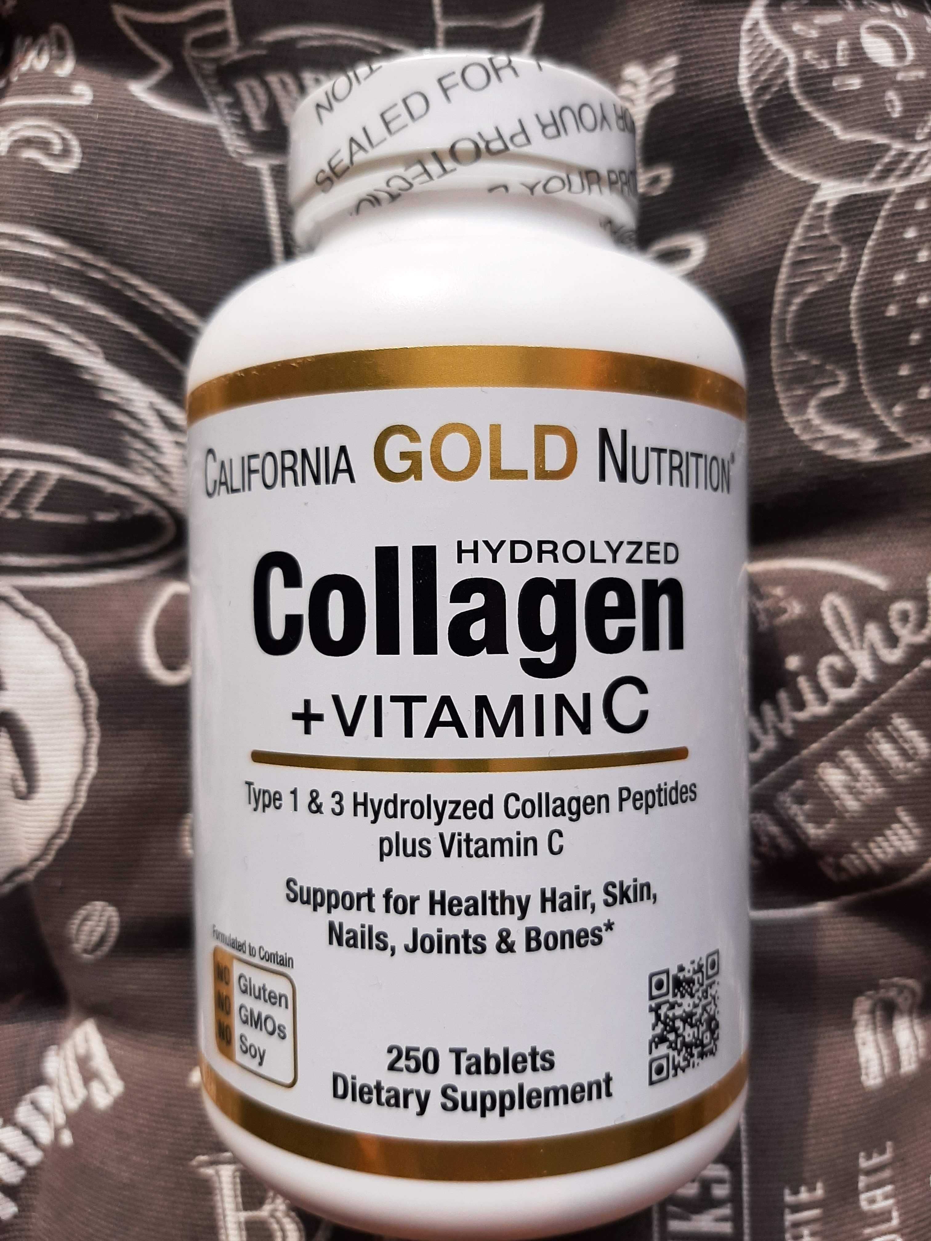 Коллаген гиалуронова вітамін С collagen California Gold колаген