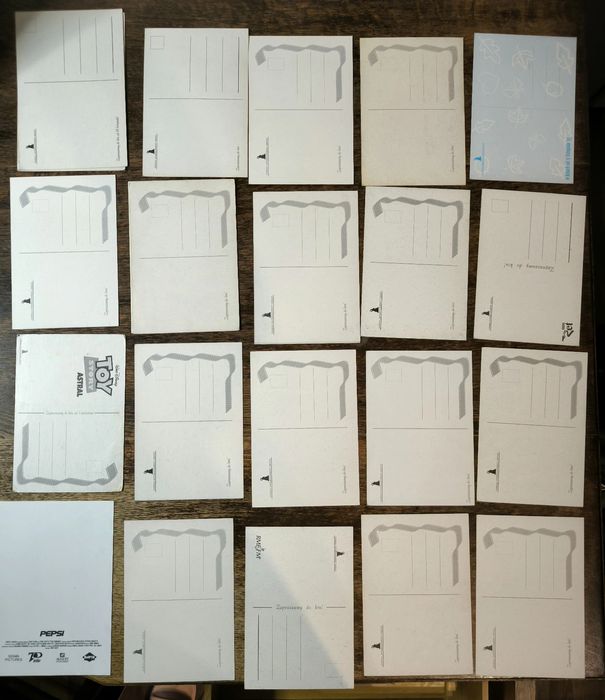 Ulotki filmowe, pocztówki film  bajka disney lata 90