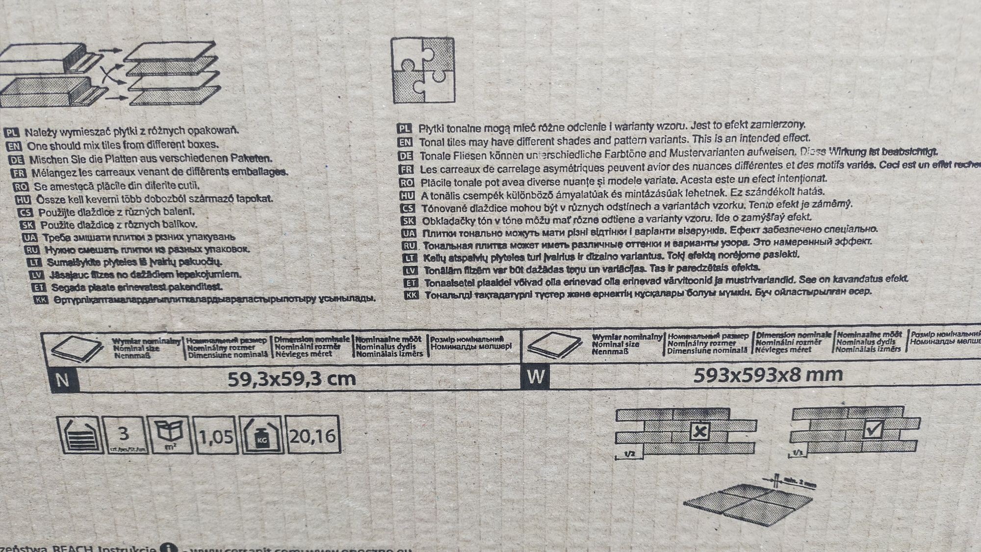 Gres GPTU 603 Light Grey mat 60x60 4,22 m2