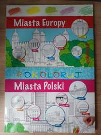 Kolorowanki miasta Polski, miasta Europy