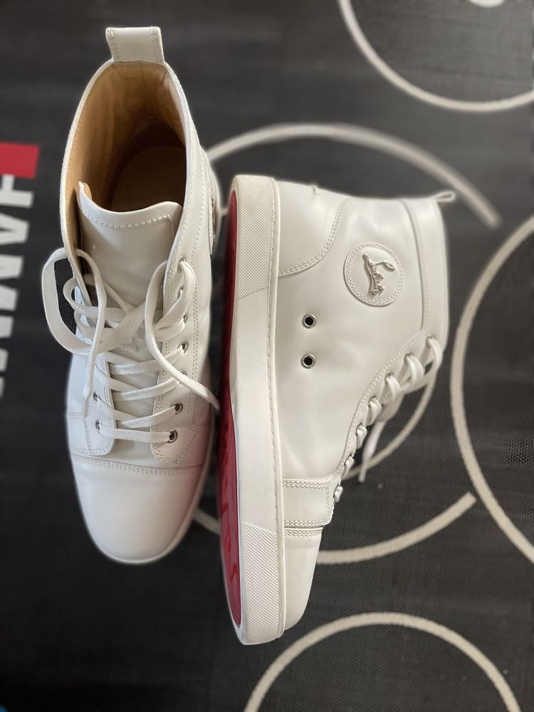 Christian Laboutin męskie wysokie białe trampki rozmiareu 45