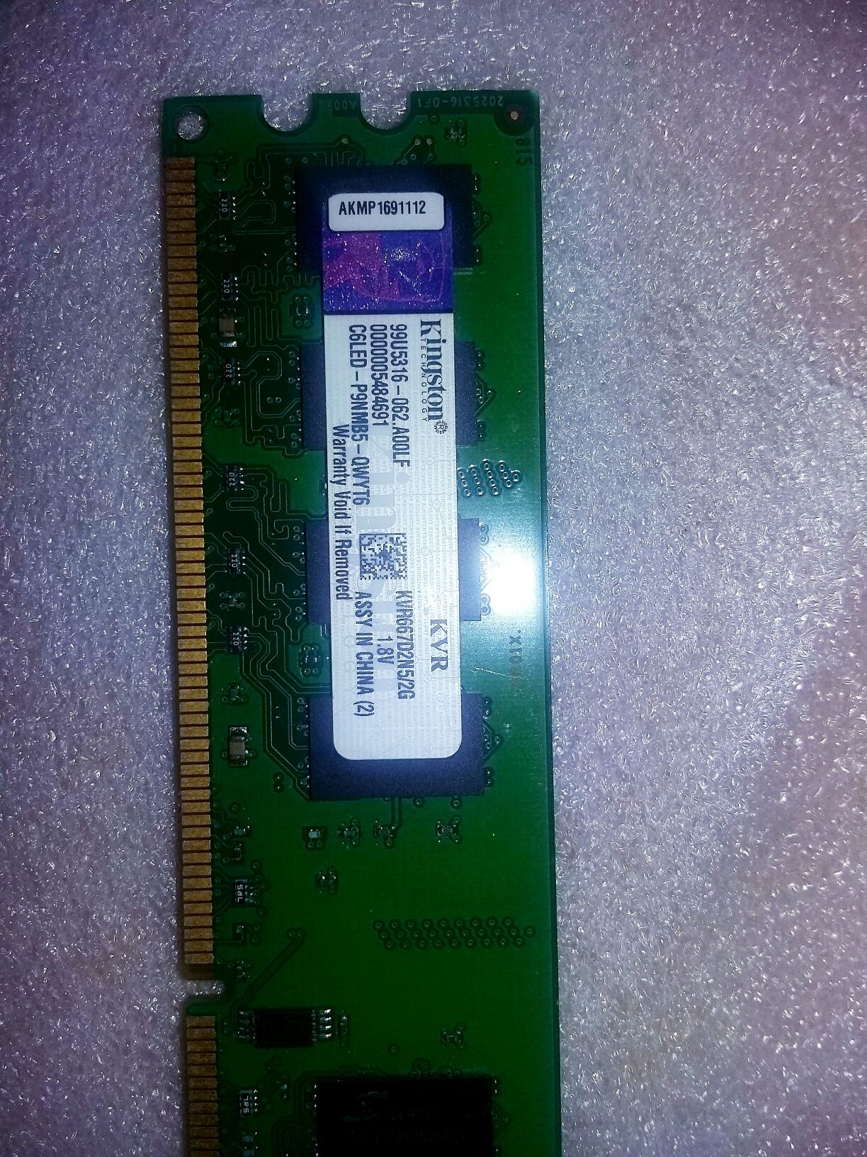 Memória ram 2GB DDR2