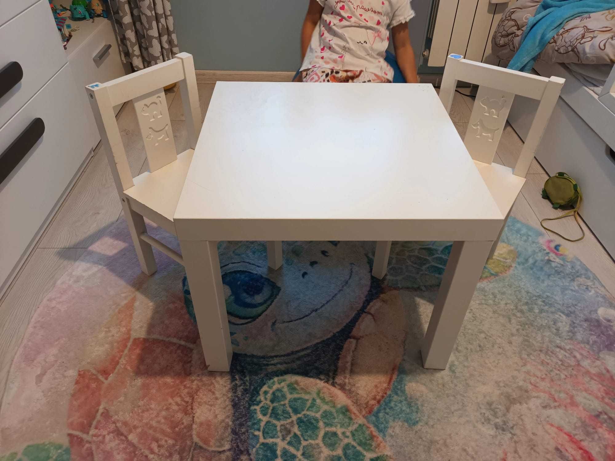 Komplet Stolik + 2 Krzesełka IKEA LACK + KRITTER